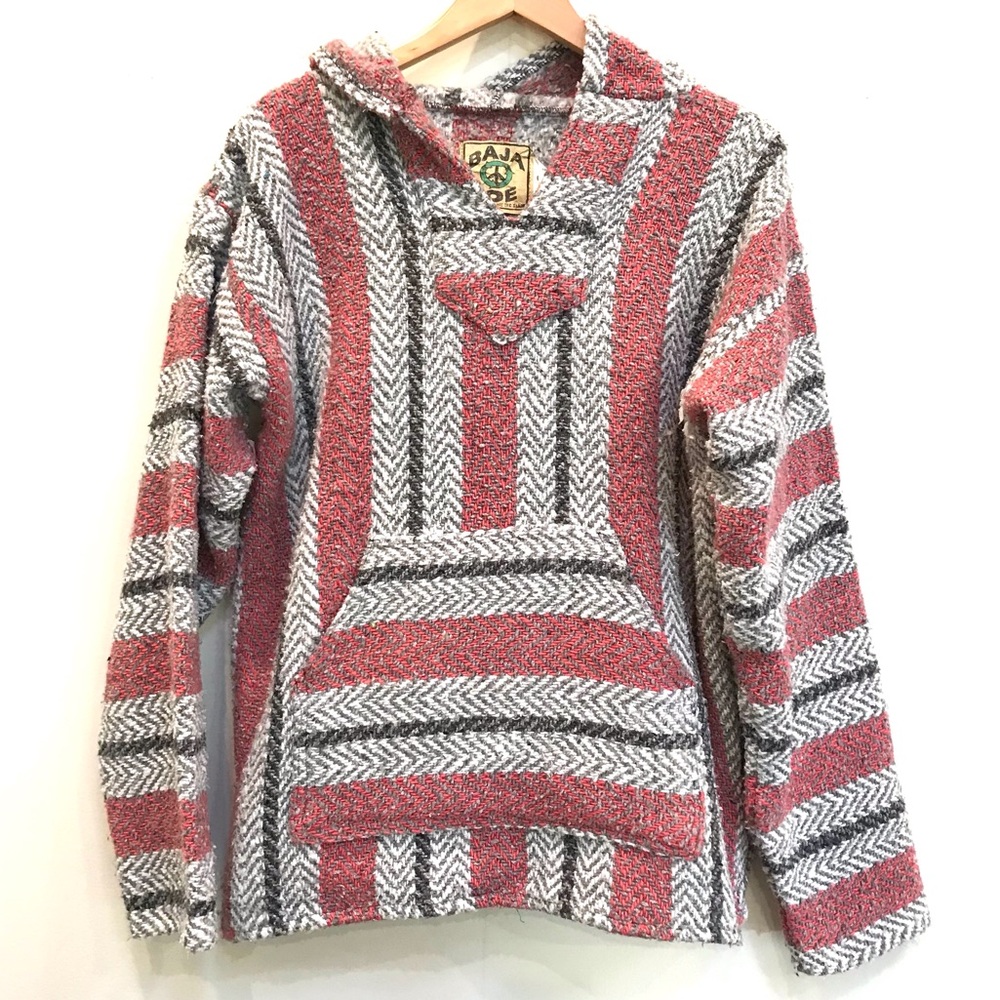 Baja Joe Surfer Mexican Hooded Unisex Pullover Pancho (Sm)